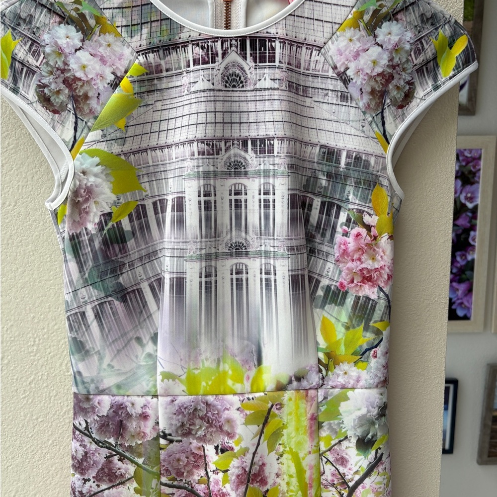 LAST CHANCE: Ted Baker London Floral Paris Print Dress